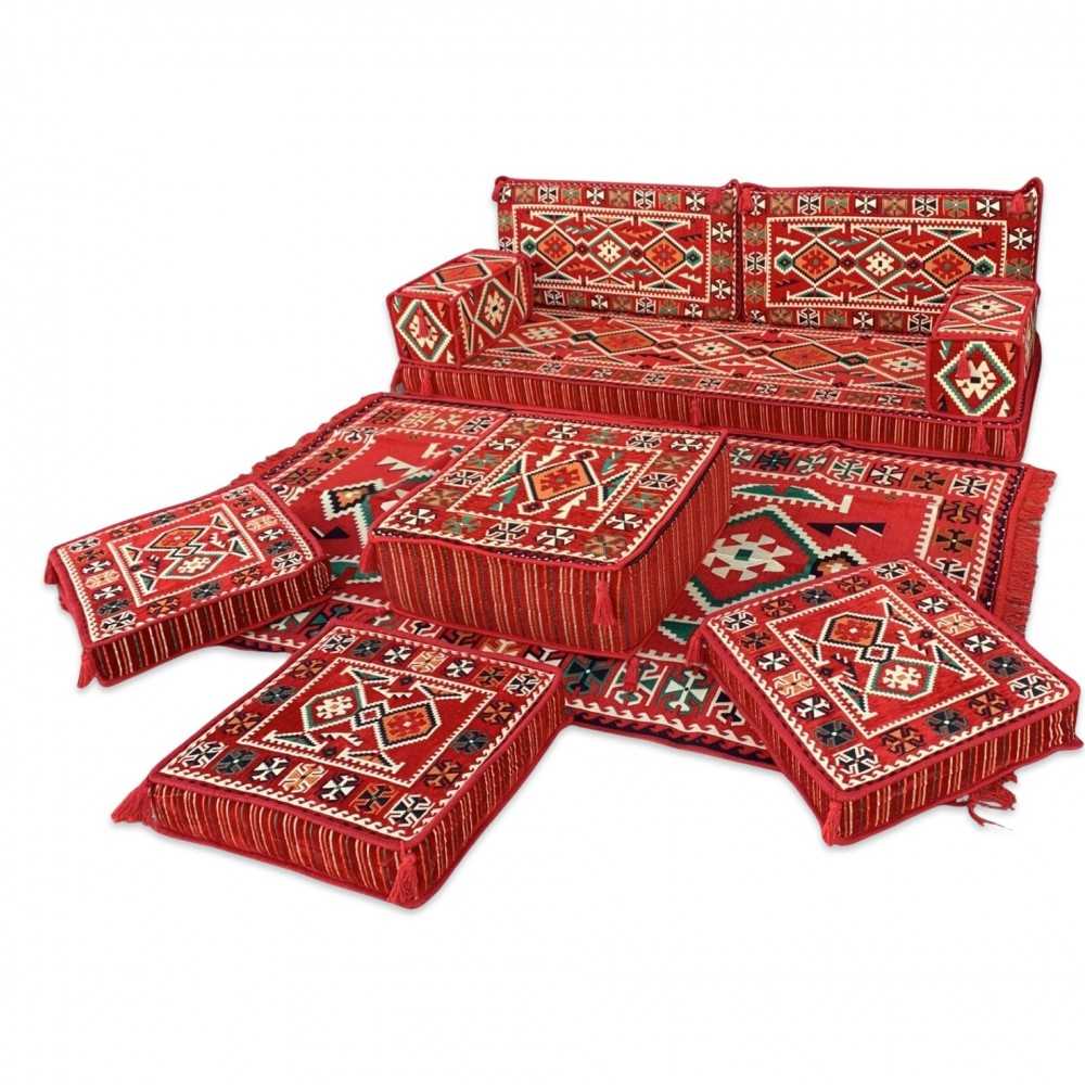 ANATOLIA Red 10-Piece Combo Living Room Set