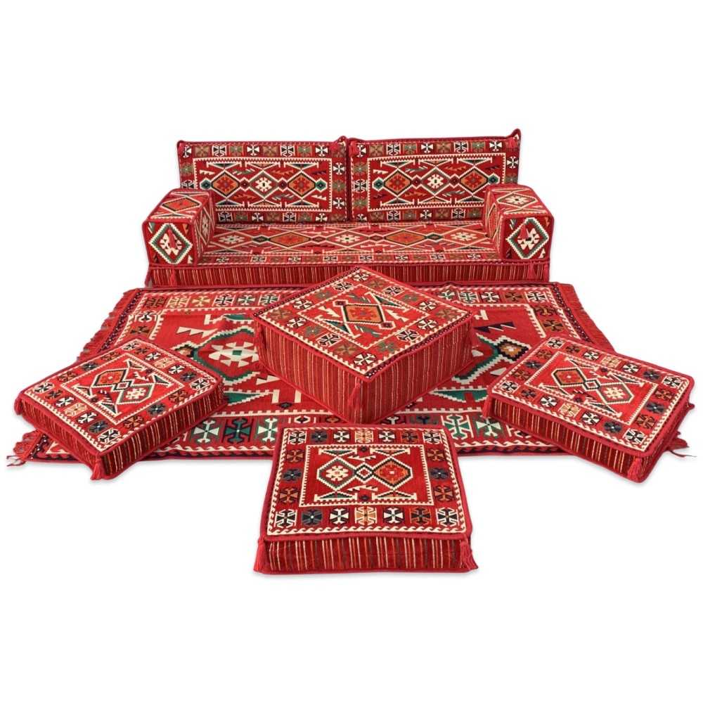 ANATOLIA Red 10-Piece Combo Living Room Set
