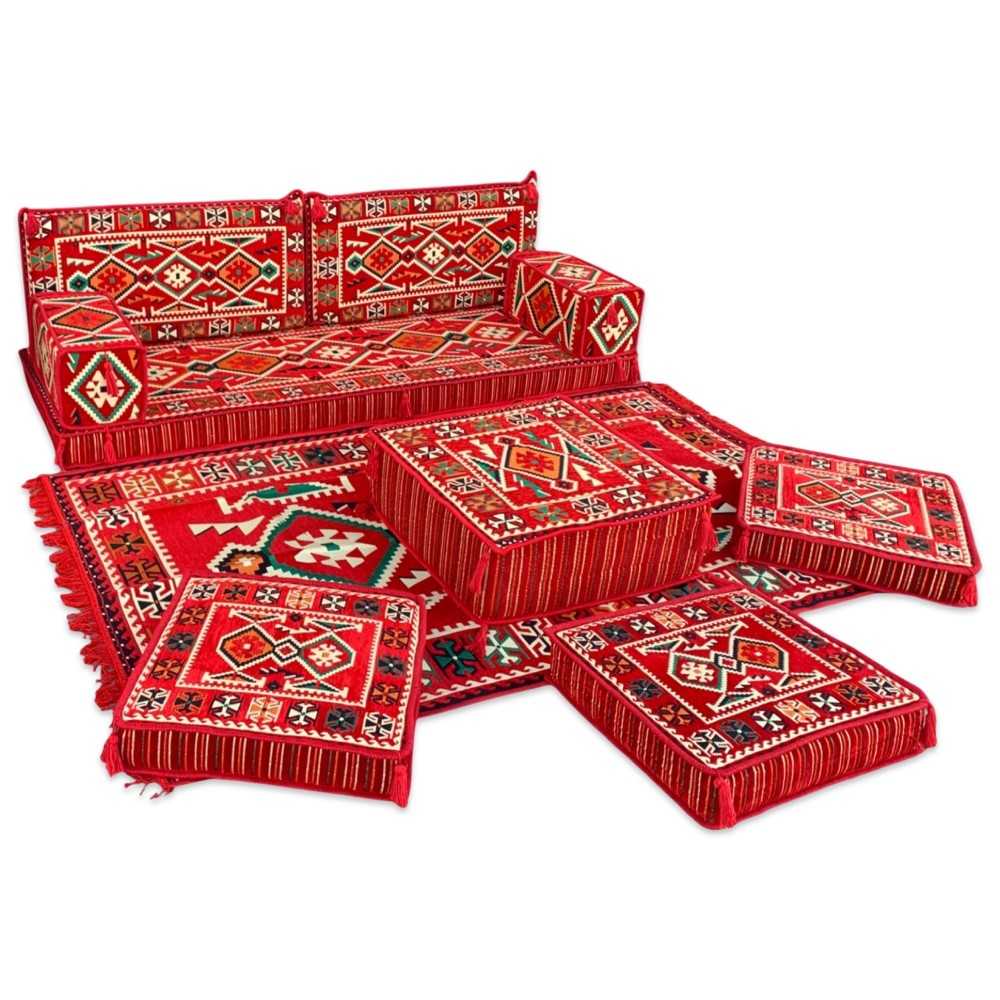 ANATOLIA Red 10-Piece Combo Living Room Set