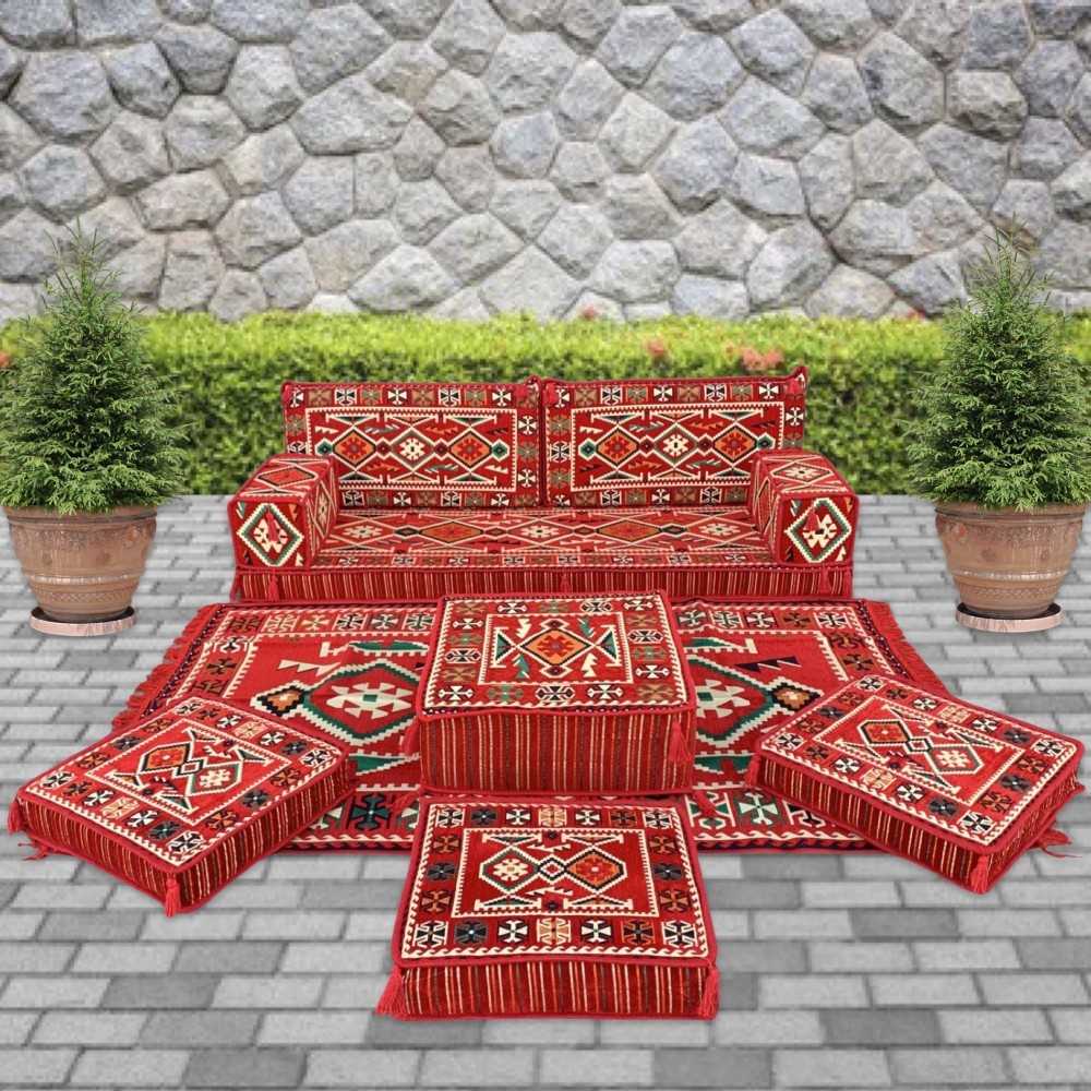 ANATOLIA Red 10-Piece Combo Living Room Set