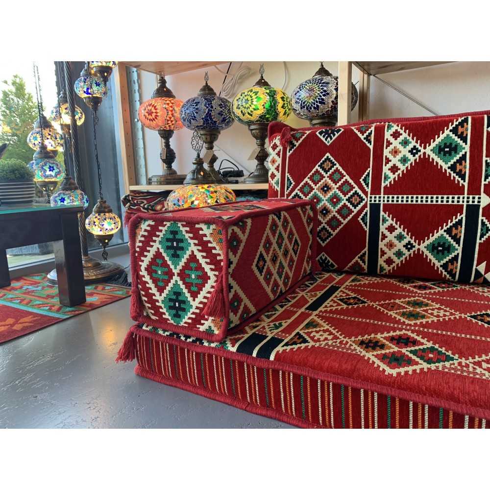 KILIM Three Seater Majlis Floor Sofa Set