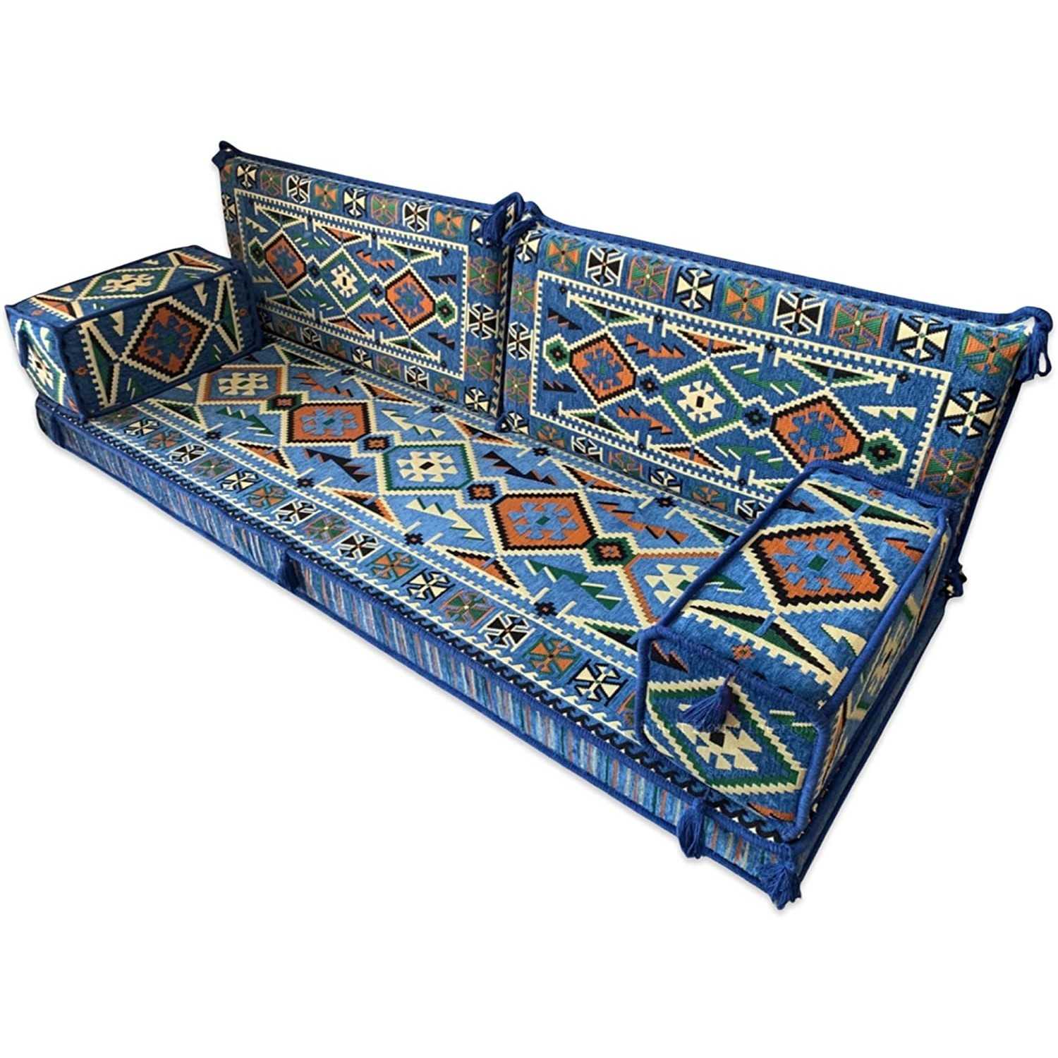 ANATOLIA Blue 7-Piece Combo Living Room Set