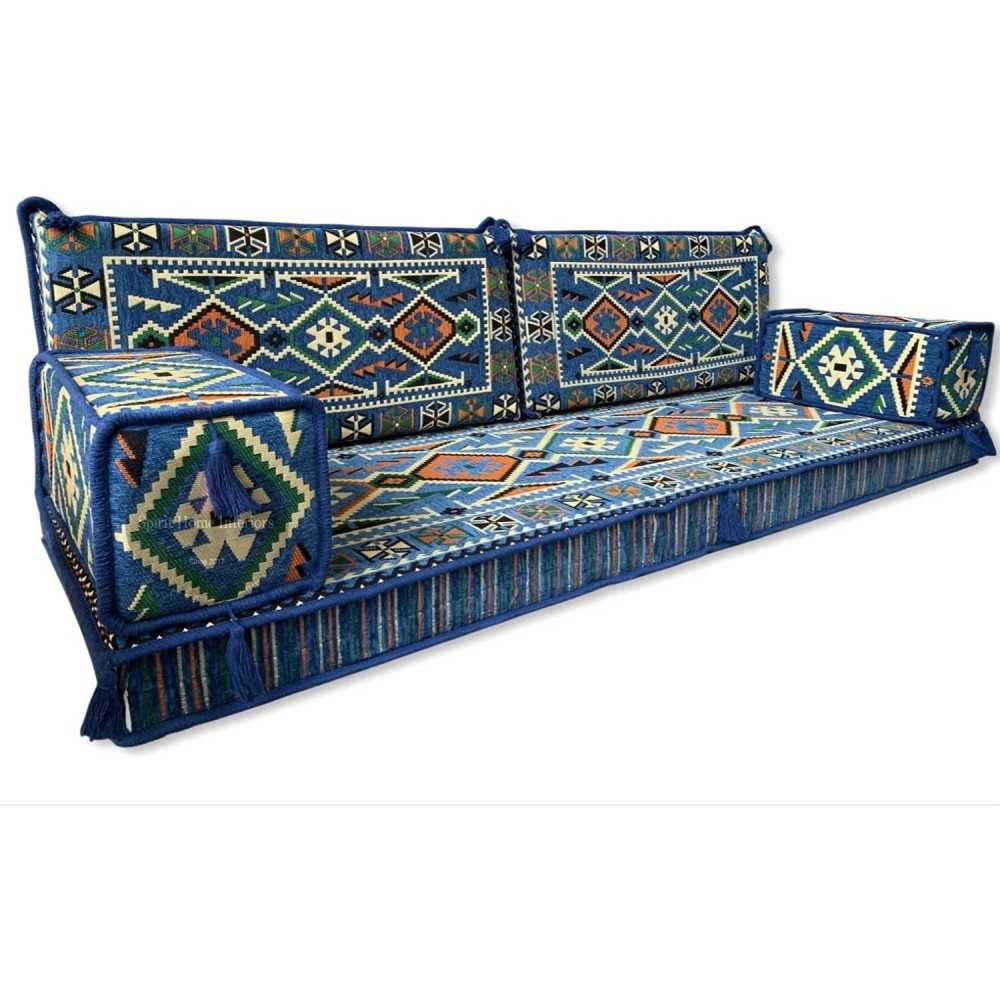 ANATOLIA Blue 7-Piece Combo Living Room Set