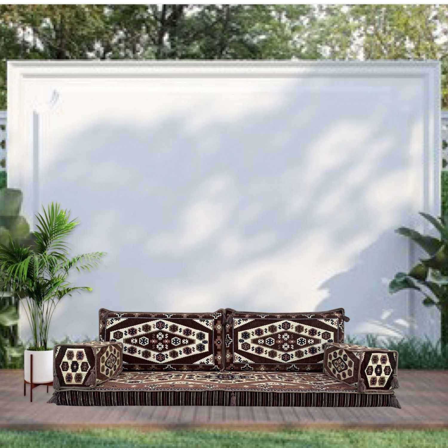 NOMAD Three Seater Majlis Floor Sofa Set