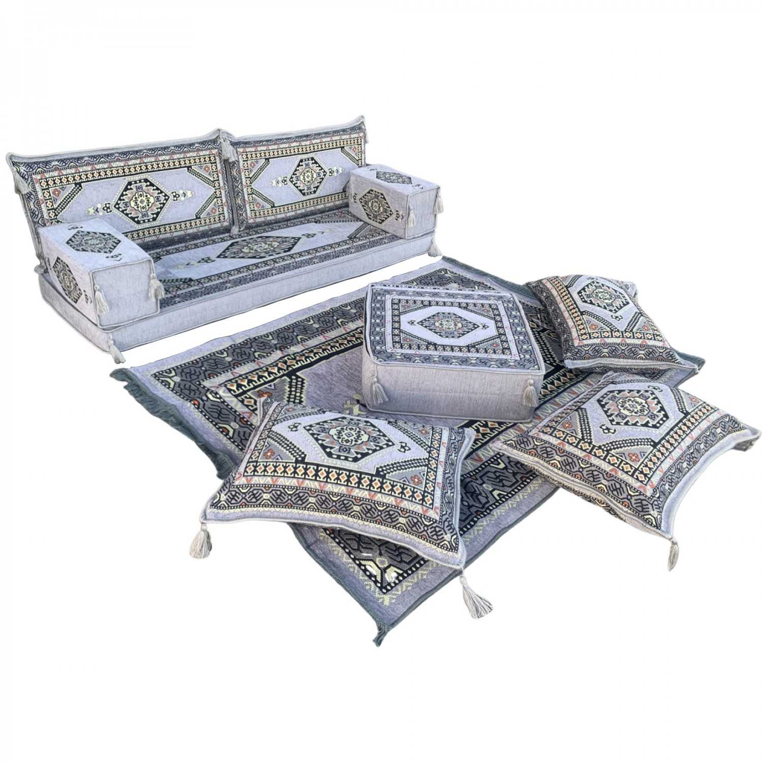 PALACE Imperial Grey 10-Piece Combo Living Room Set