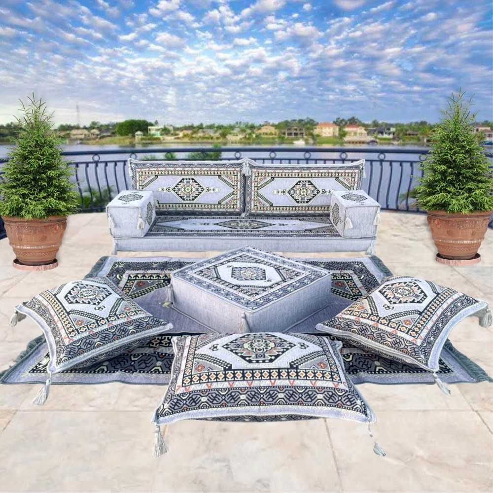 PALACE Imperial Grey 10-Piece Combo Living Room Set