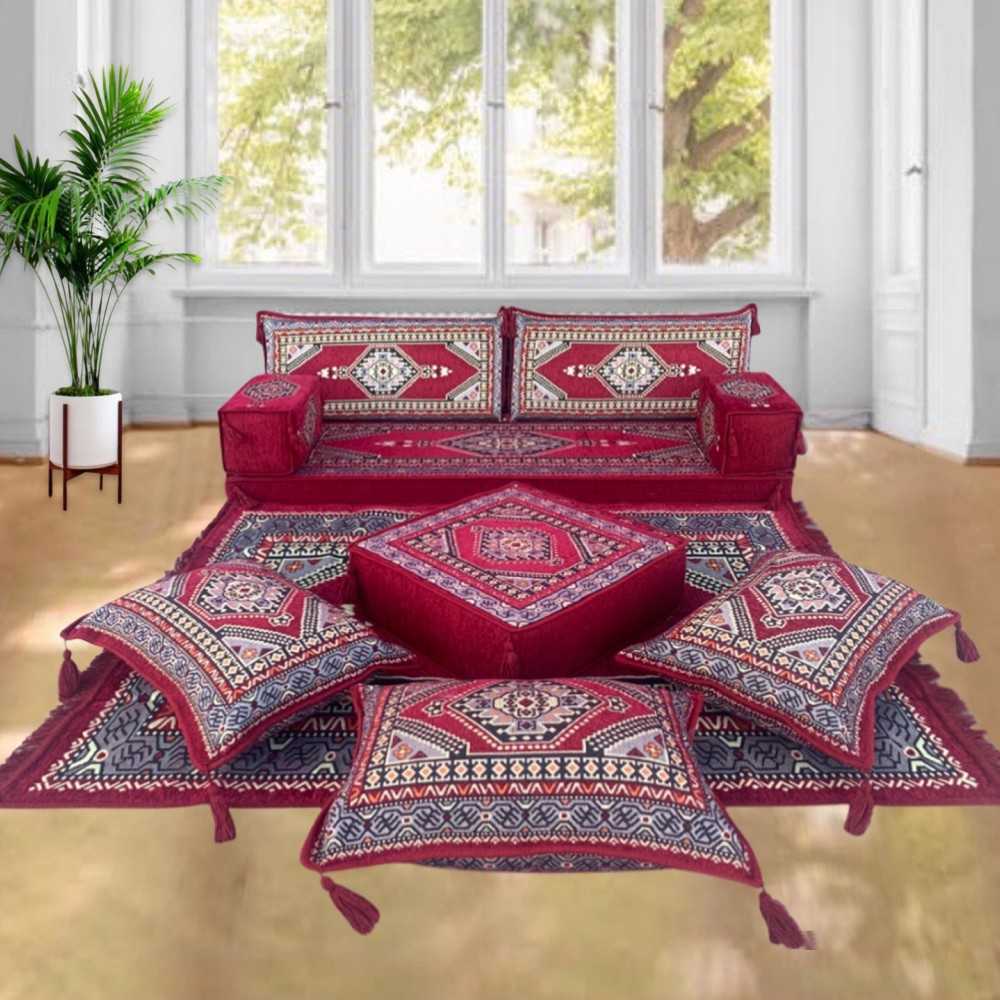 PALACE Imperial Burgundy 10-Piece Combo Living Room Set