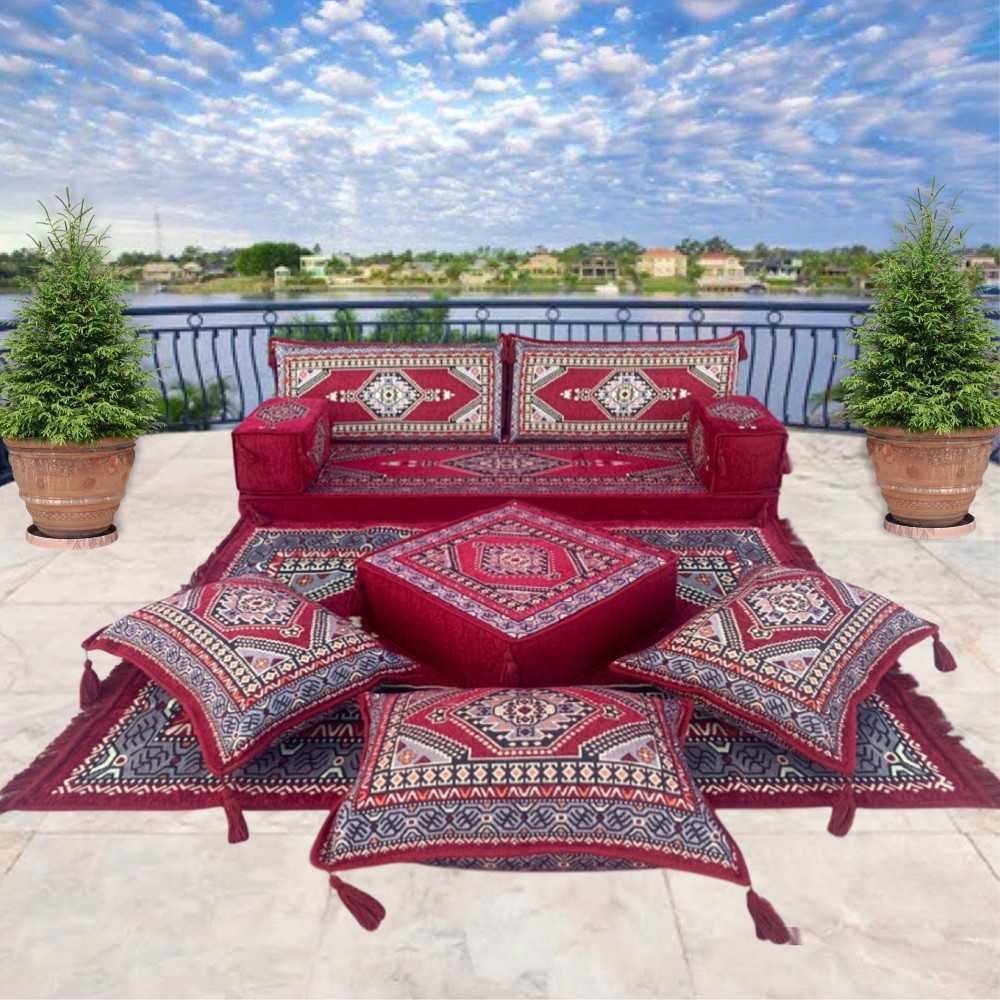 PALACE Imperial Burgundy 10-Piece Combo Living Room Set