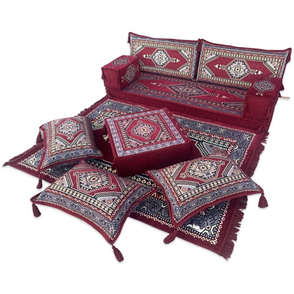 PALACE Imperial Burgundy 10-Piece Combo Living Room Set