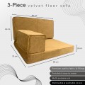 PLUSH Velvet Floor Seating Sofa Bench Cushions