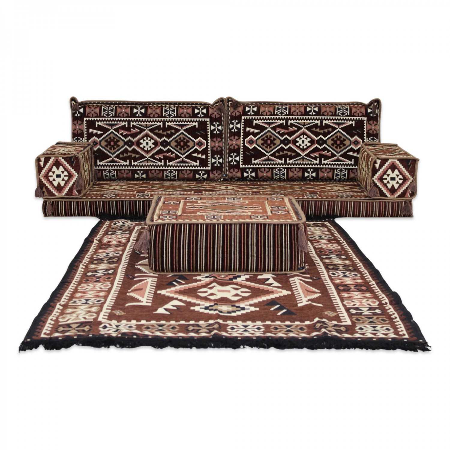 ANATOLIA Brown 7-Piece Combo Living Room Set
