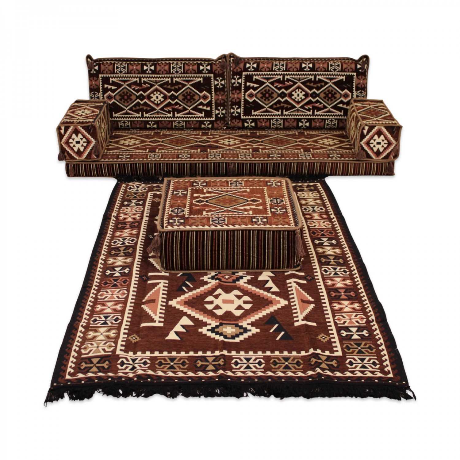 ANATOLIA Brown 7-Piece Combo Living Room Set