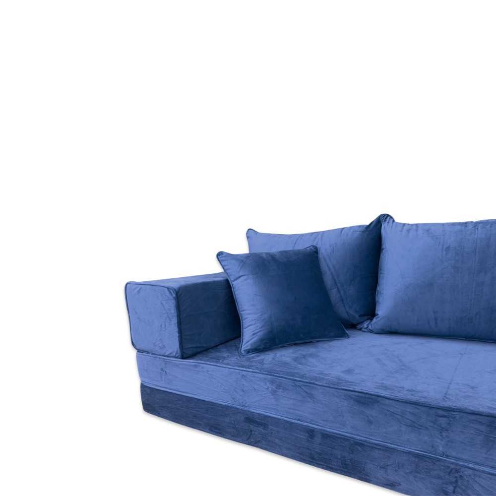 PLUSH Velvet Double Base Floor Sofa Set