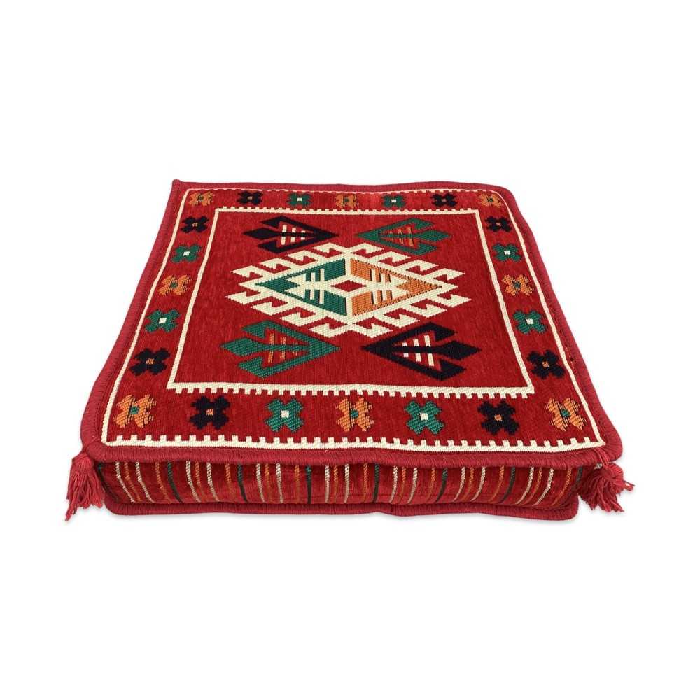 BELKIS 50 x 50 cm Kilim Floor Cushion Cover