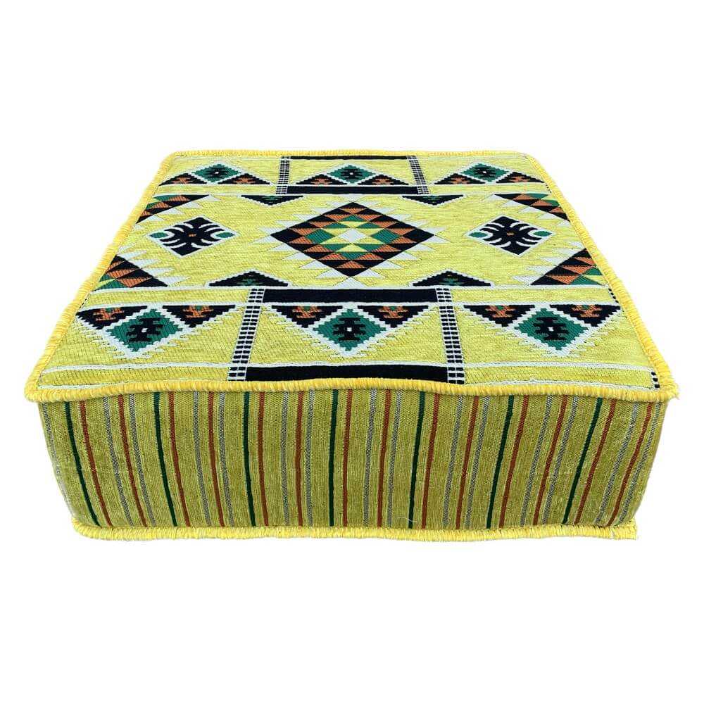 KILIM 60 x 60 cm Square Pouffe
