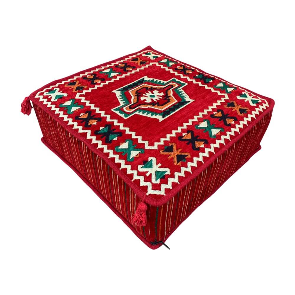 CAUCASIAN 60 x 60 cm Square Pouffe