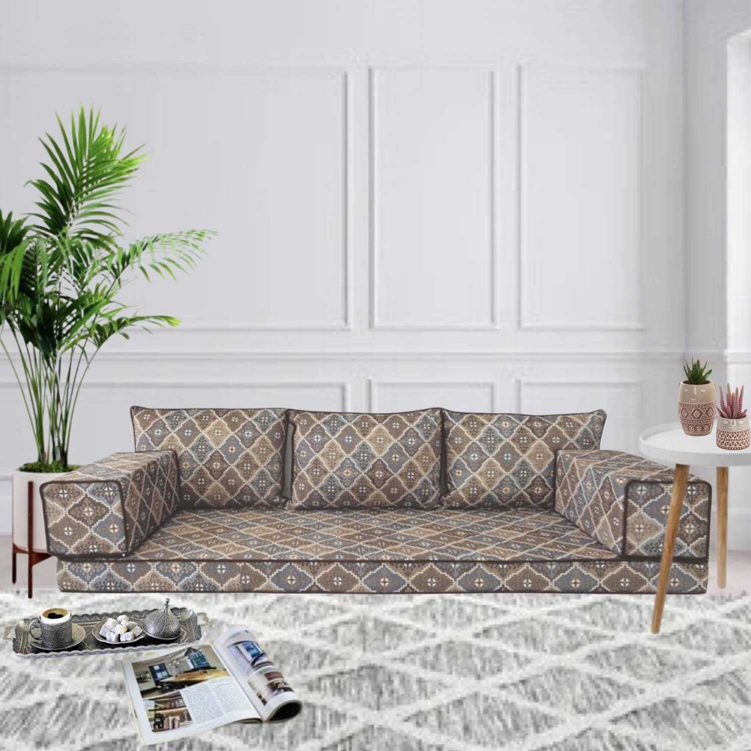 SERENITY Three Seater Majlis Floor Sofa Set SERENITY Three Seater Majlis Floor Sofa Set