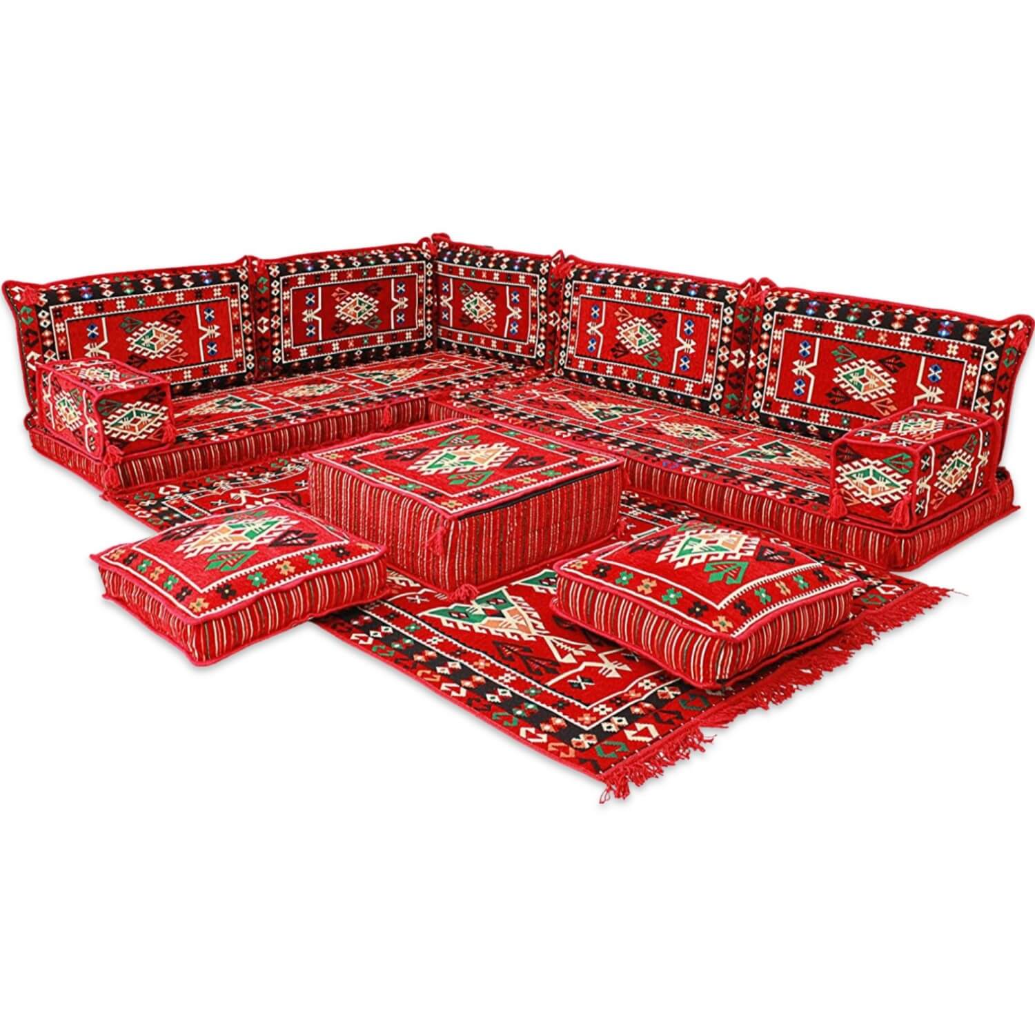 BELKIS Six Seater Corner Floor Sofa Set BELKIS Six Seater Corner Floor Sofa Set
