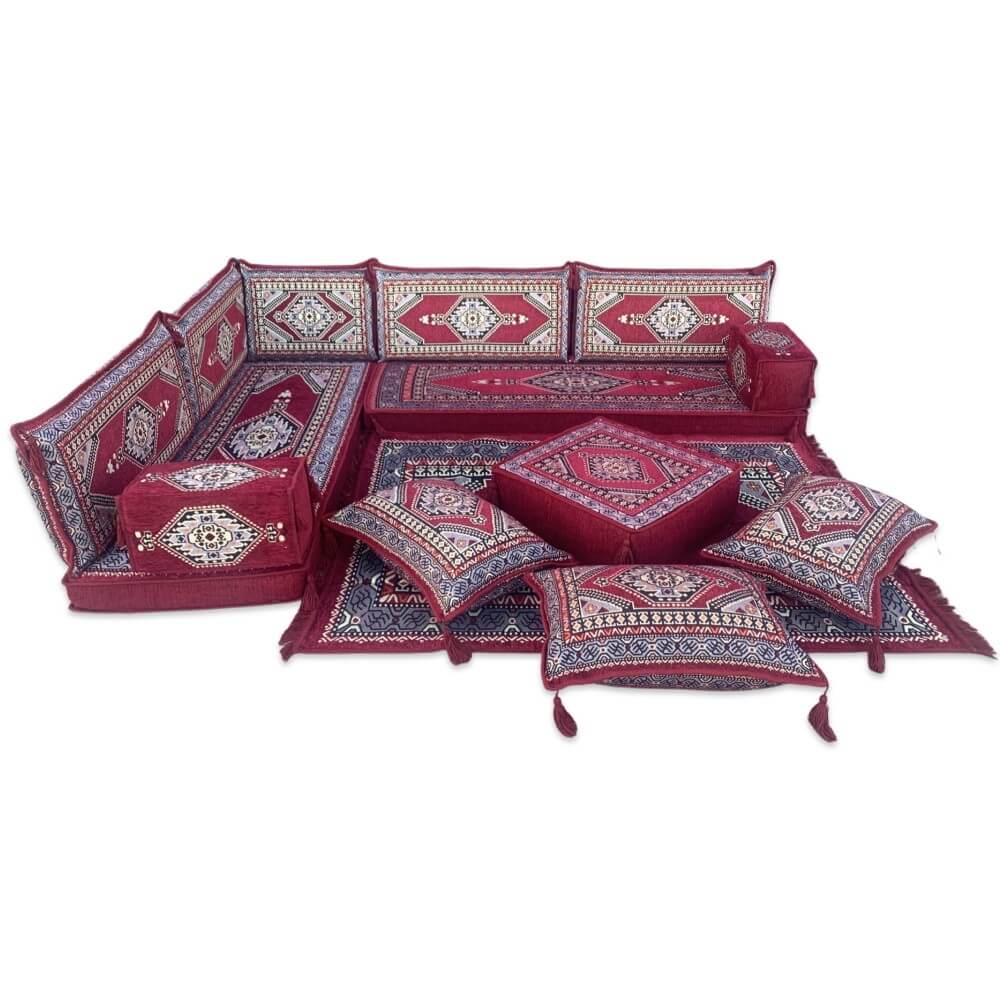 PALACE Six Seater Corner Floor Sofa Set