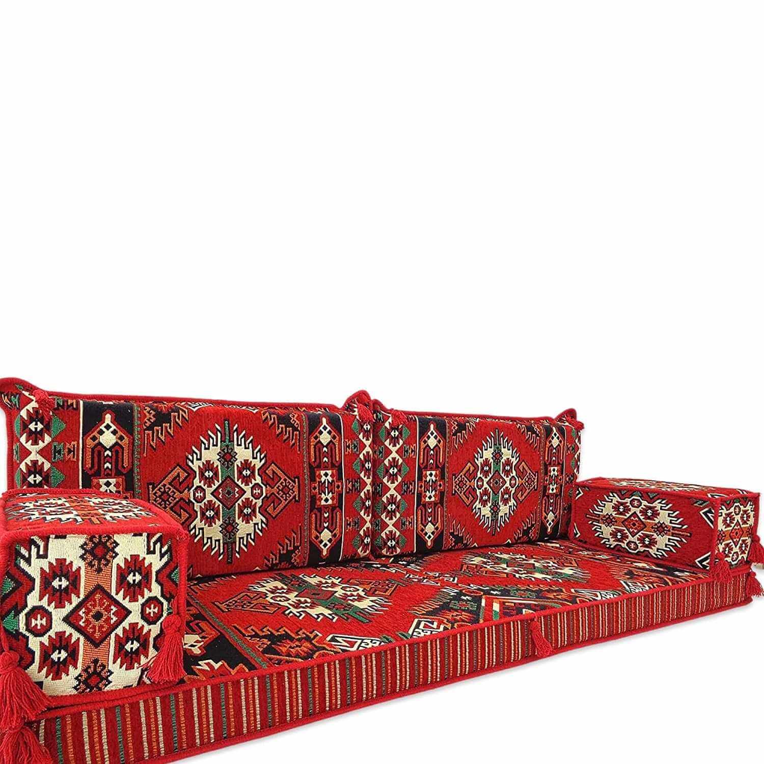 LARSA Three Seater Majlis Floor Sofa Set