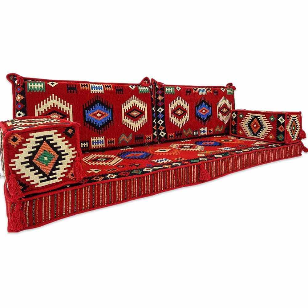 AKKAD Three Seater Majlis Floor Sofa Set
