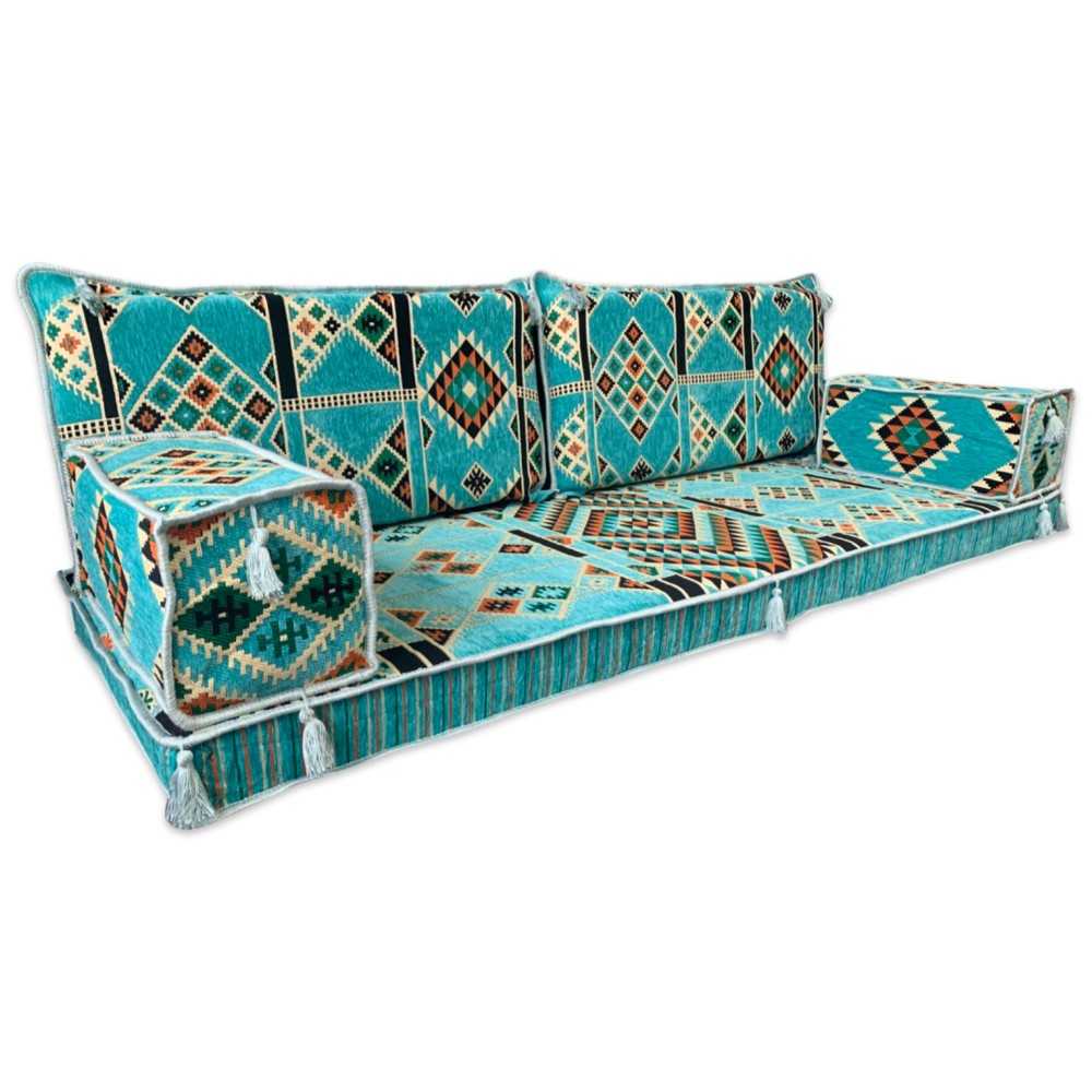 KILIM Three Seater Majlis Floor Sofa Set