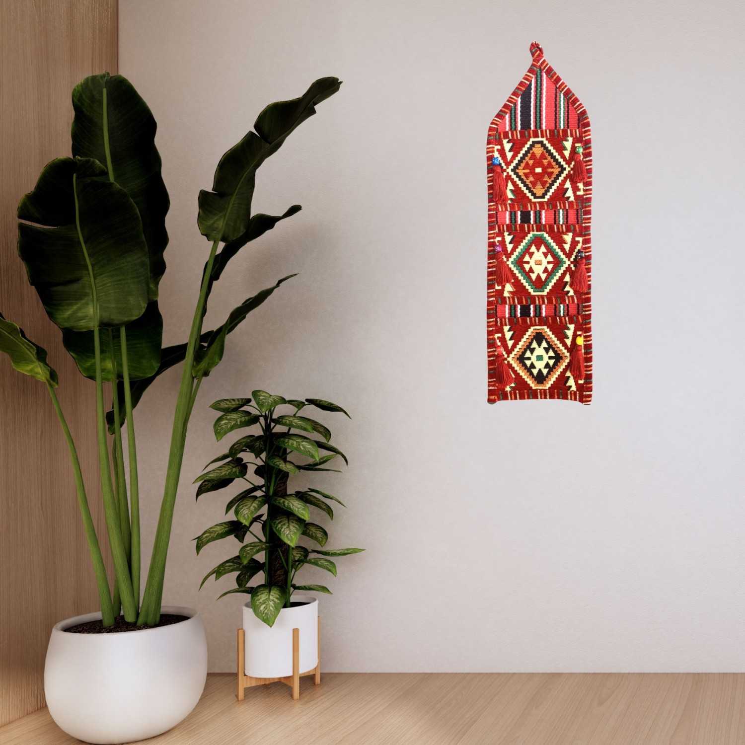 ANATOLIA Kilim Wall Hanging Tapestry - Red