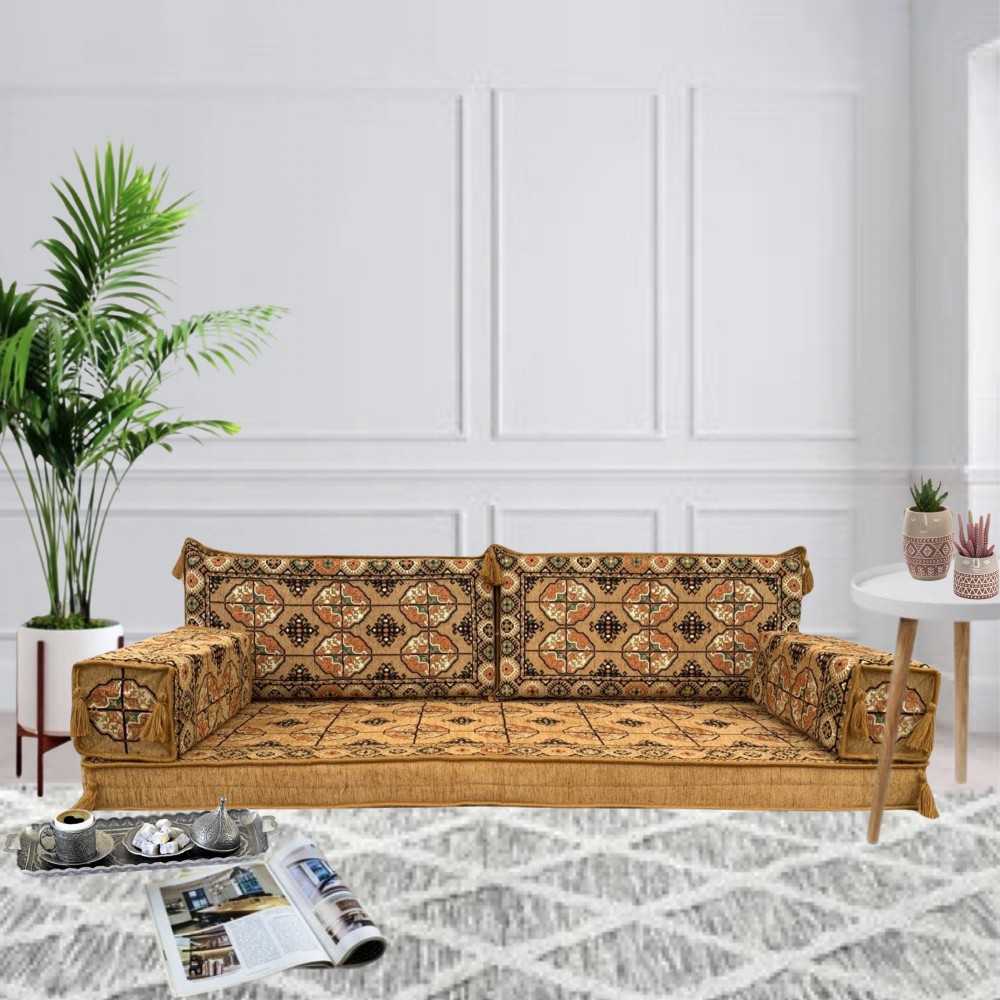 BUKHARA Three Seater Majlis Floor Sofa Set