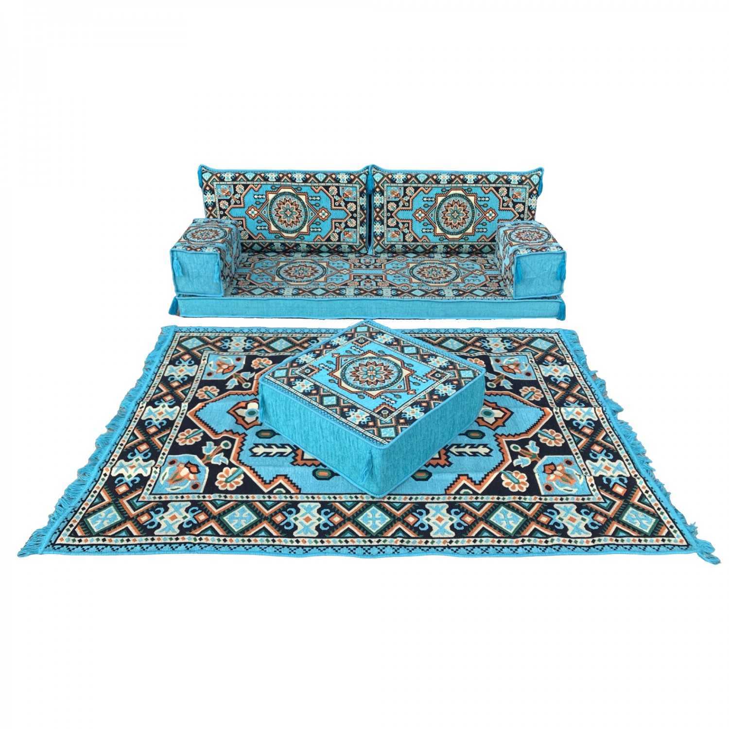 ATLANTIS Turquoise 7-Piece Combo Living Room Set