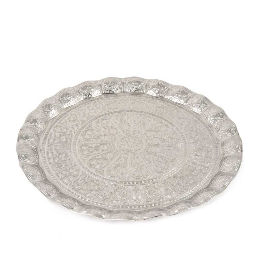 Middle Eastern Style Decorative Round Serving Tray