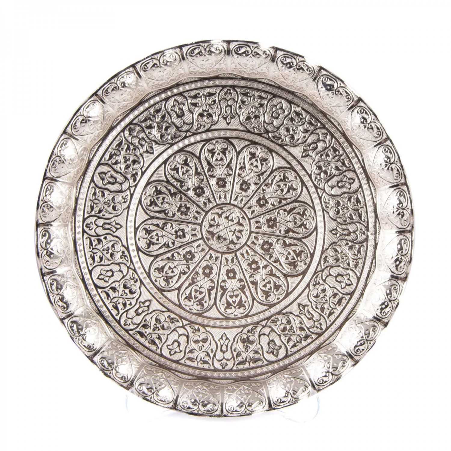 Middle Eastern Style Decorative Round Serving Tray