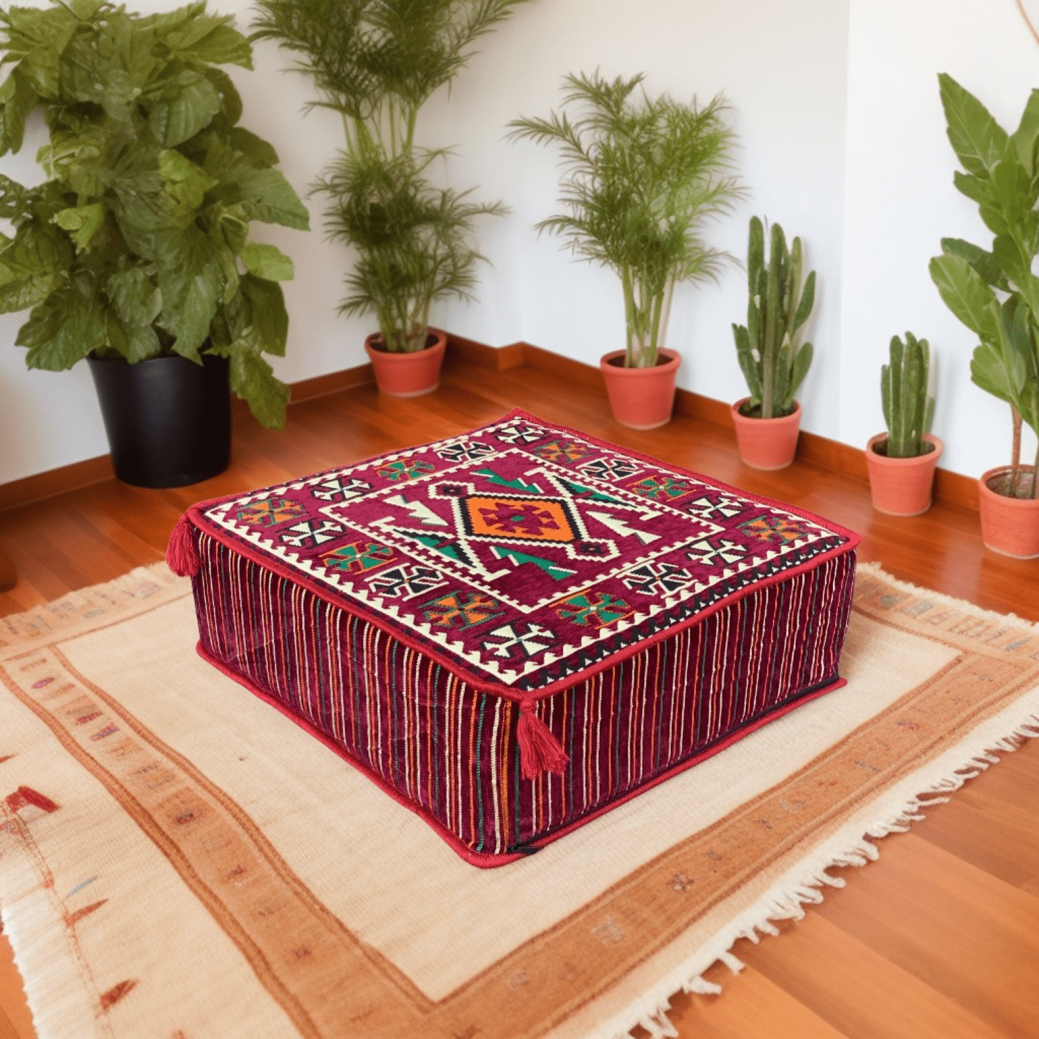 ANATOLIA 60 x 60 cm Square Pouffe