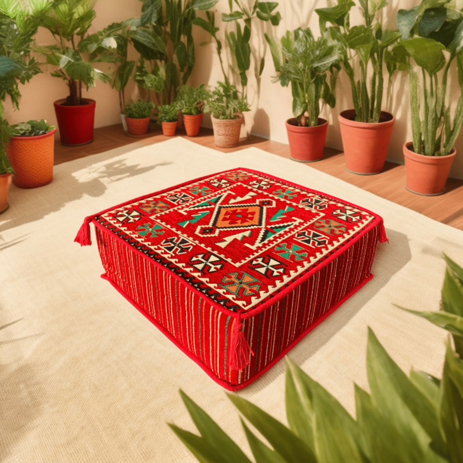 ANATOLIA 60 x 60 cm Square Pouffe