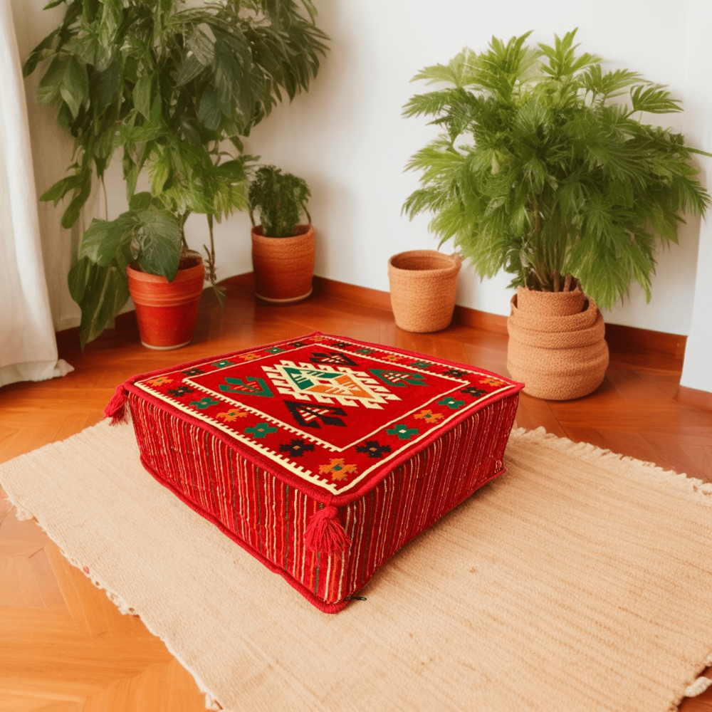 BELKIS 60 x 60 cm Square Pouffe