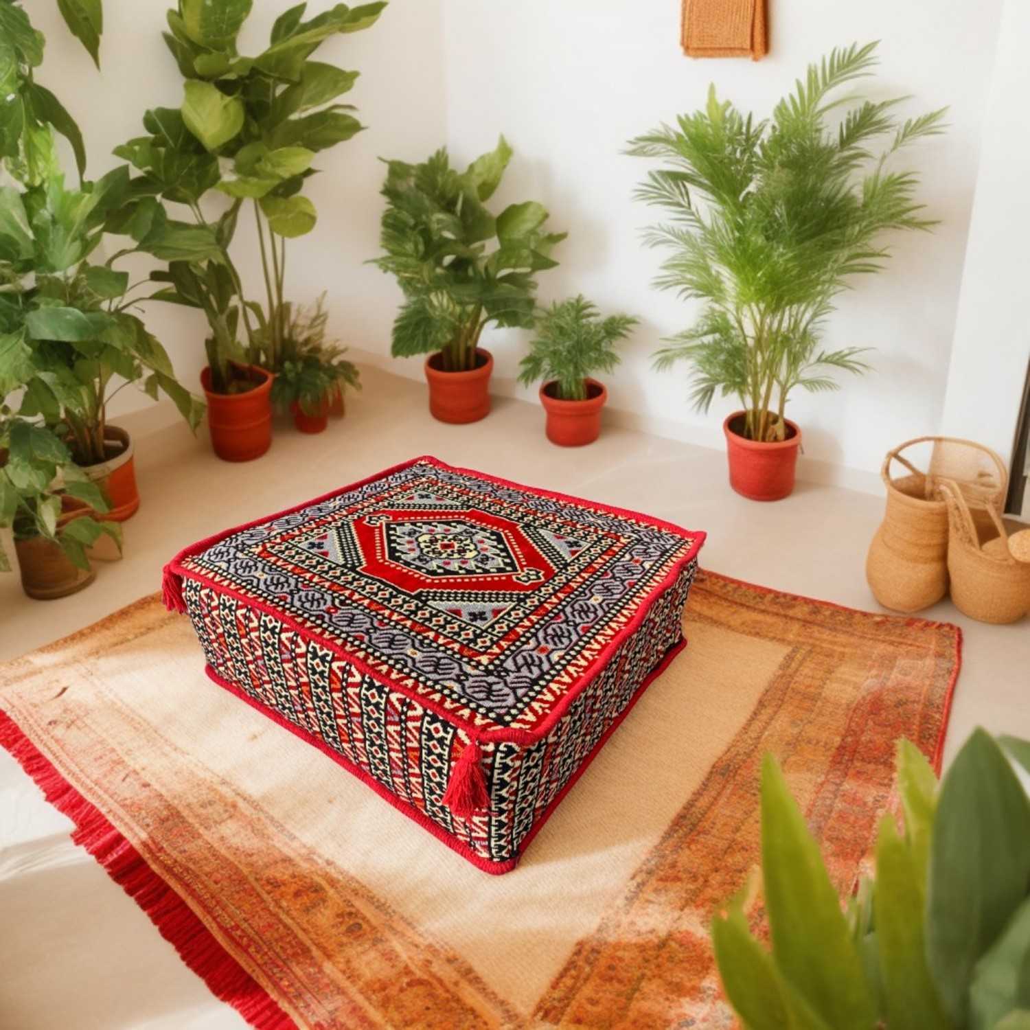 PALACE 60 x 60 cm Square Pouffe