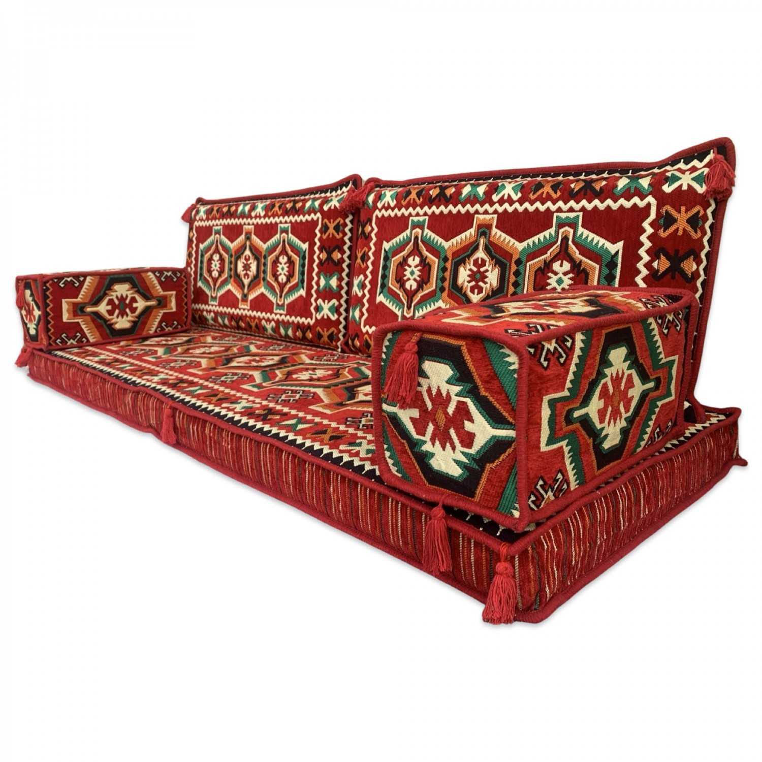 CAUCASIAN Three Seater Majlis Floor Sofa Set CAUCASIAN Three Seater Majlis Floor Sofa Set