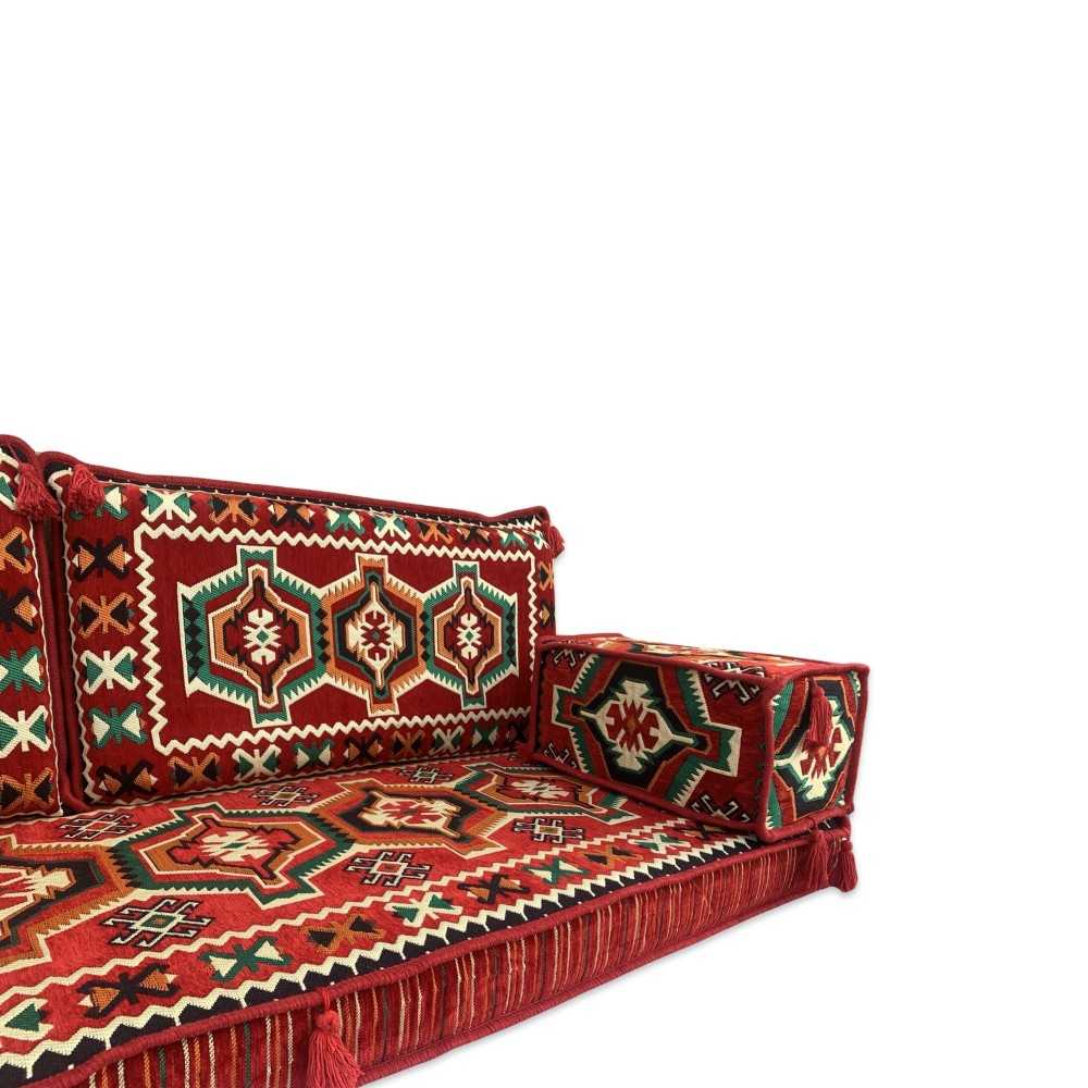 CAUCASIAN Three Seater Majlis Floor Sofa Set