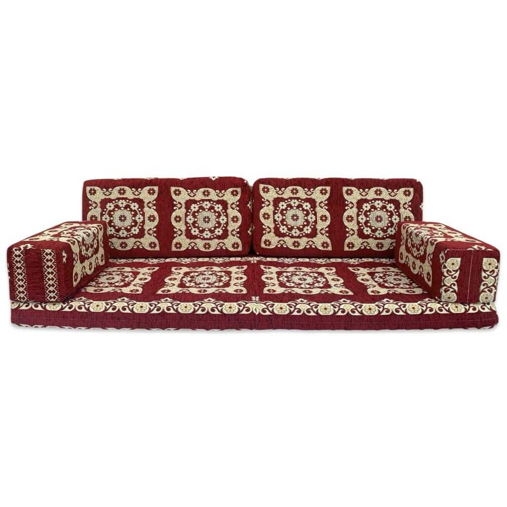 PAPPILON Three Seater Majlis Floor Sofa Set