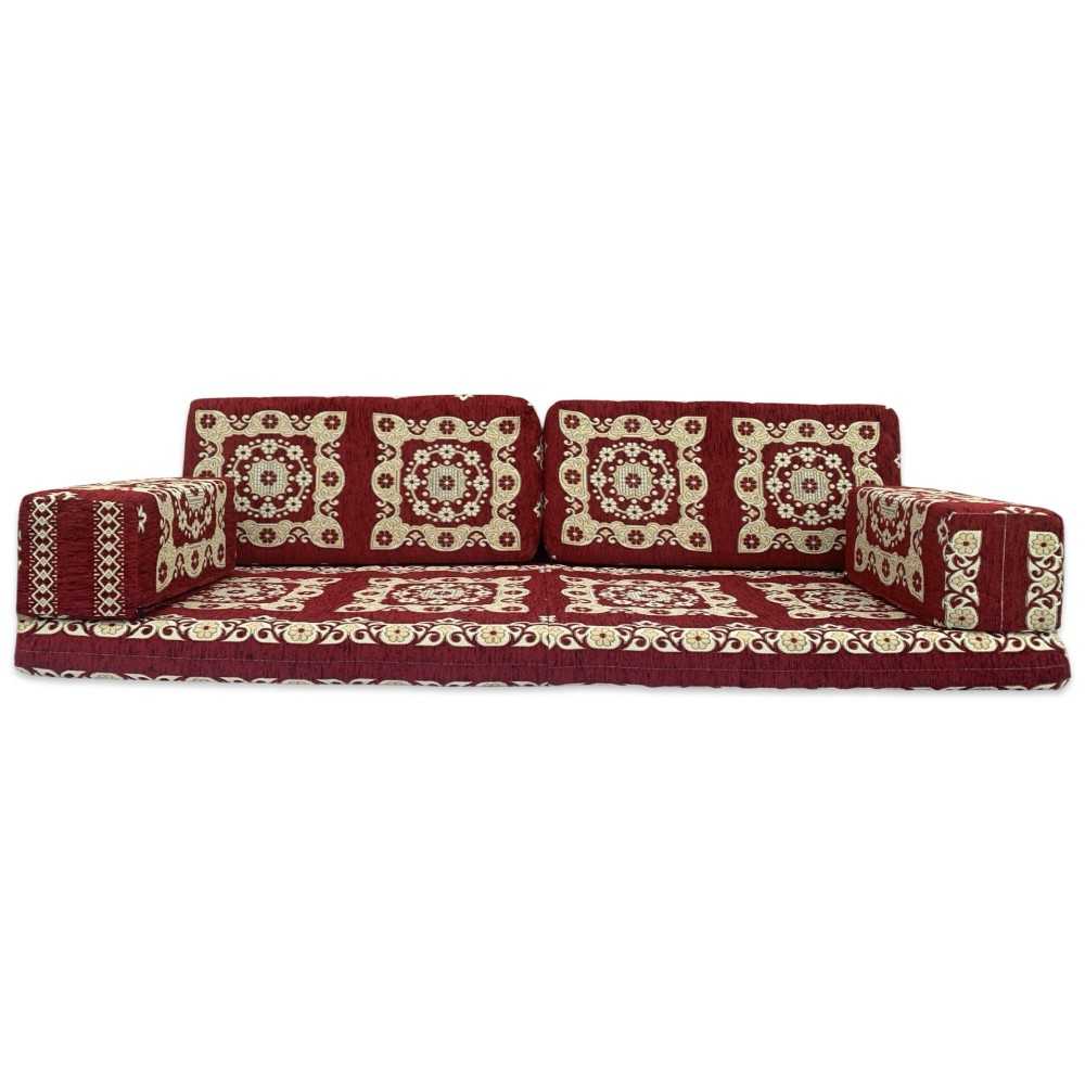 PAPPILON Three Seater Majlis Floor Sofa Set