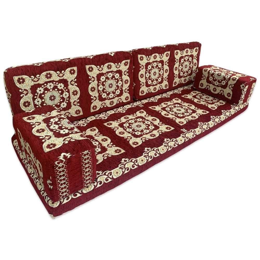 PAPPILON Three Seater Majlis Floor Sofa Set
