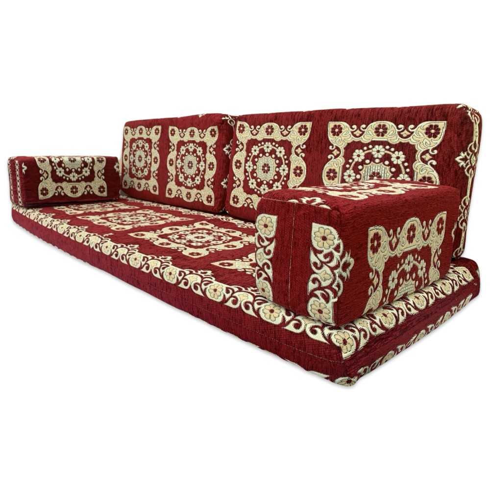 PAPPILON Three Seater Majlis Floor Sofa Set