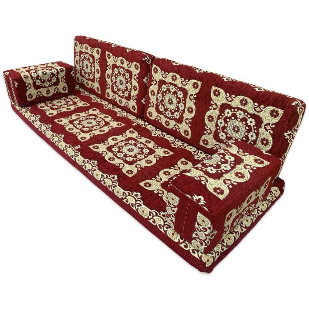PAPPILON Three Seater Majlis Floor Sofa Set