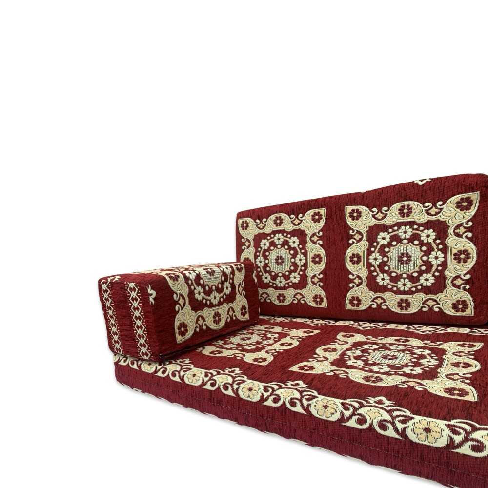 PAPPILON Three Seater Majlis Floor Sofa Set
