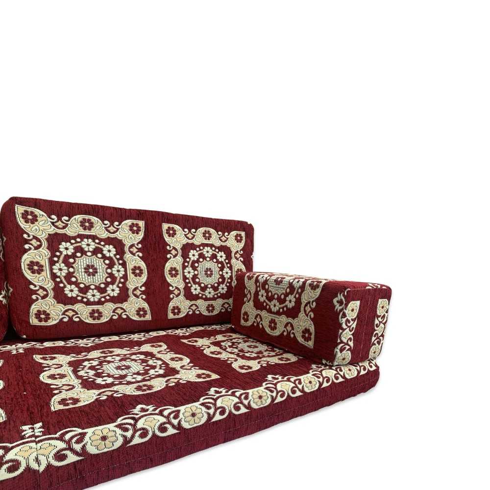 PAPPILON Three Seater Majlis Floor Sofa Set