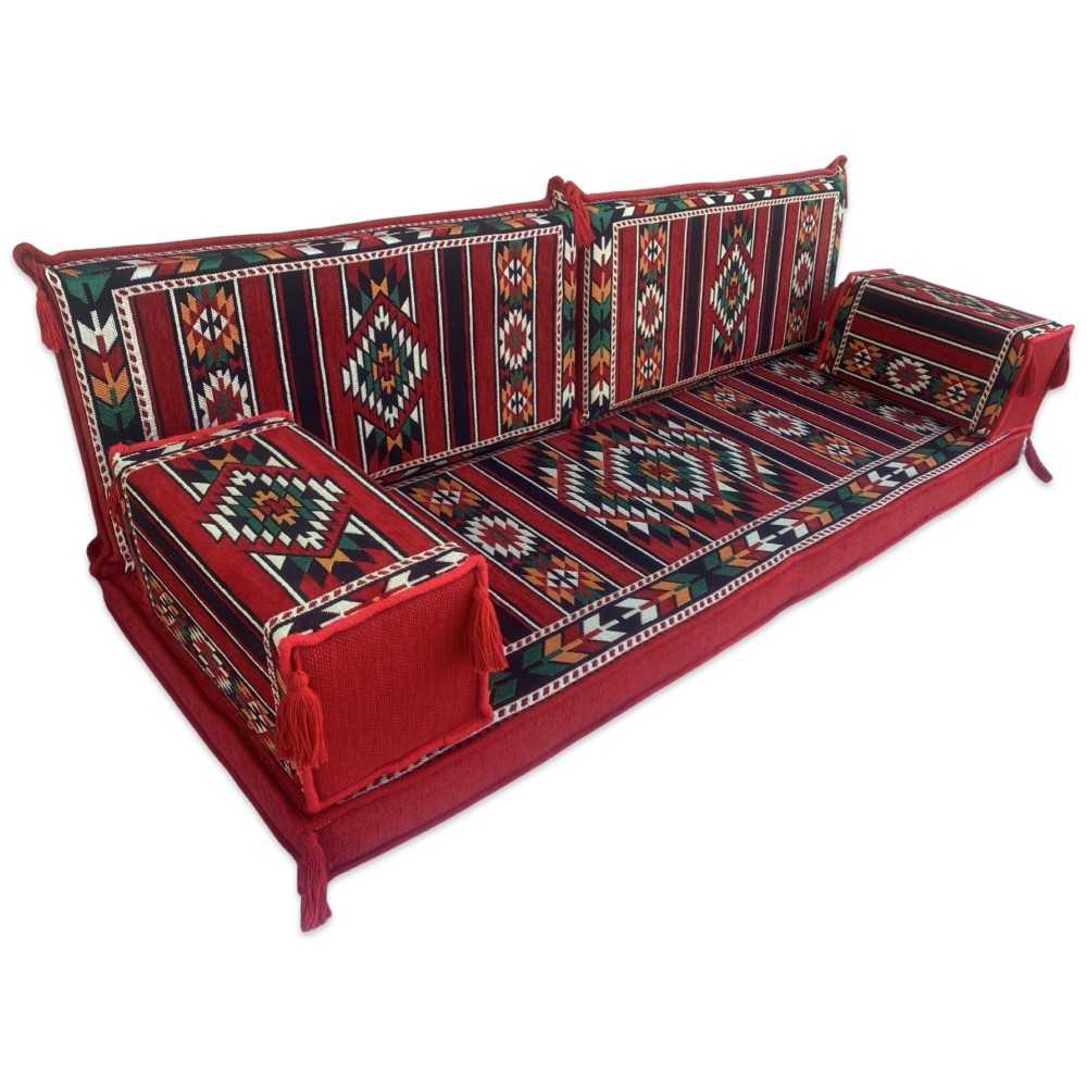 UQAIR Three Seater Majlis Floor Sofa Set