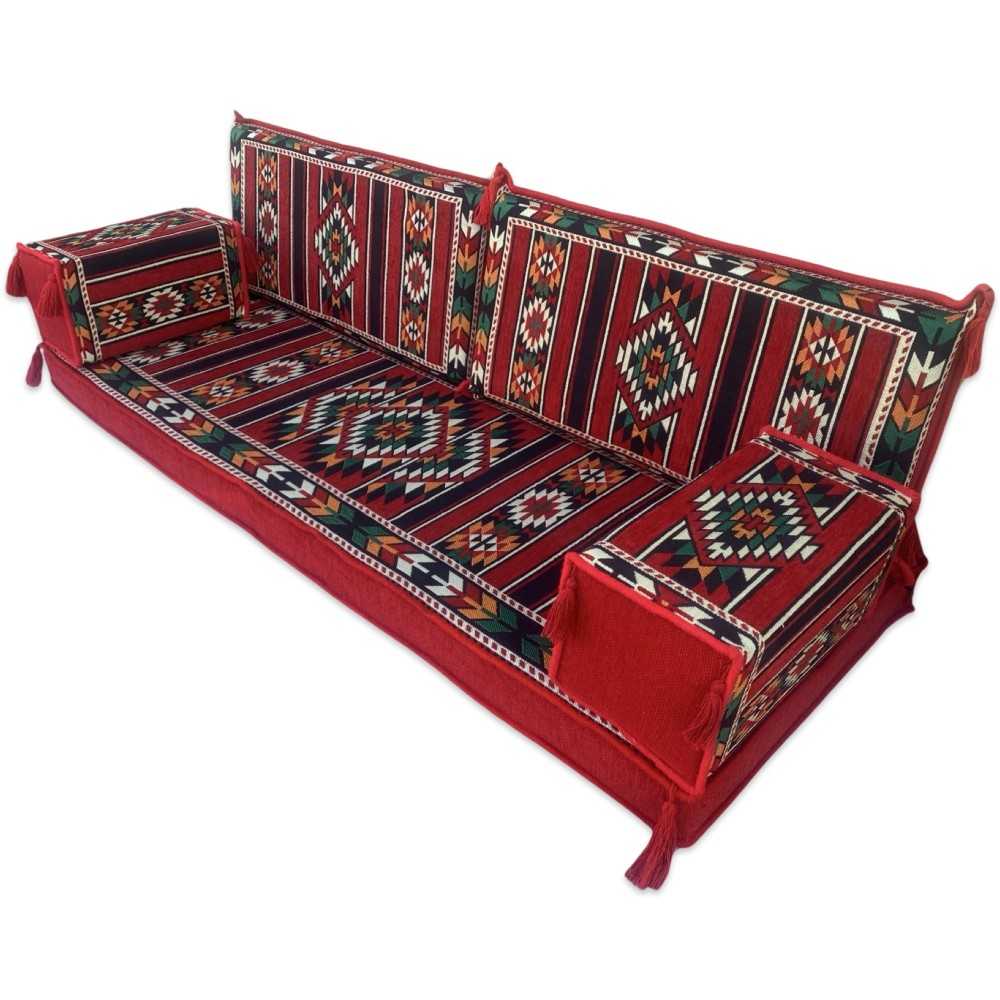UQAIR Three Seater Majlis Floor Sofa Set