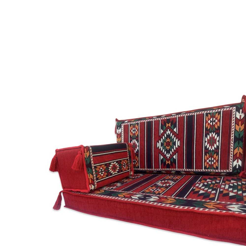 UQAIR Three Seater Majlis Floor Sofa Set