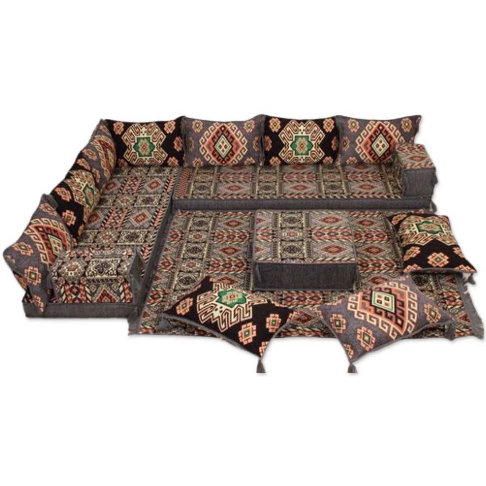 PERSIA Six Seater Corner Floor Sofa Set