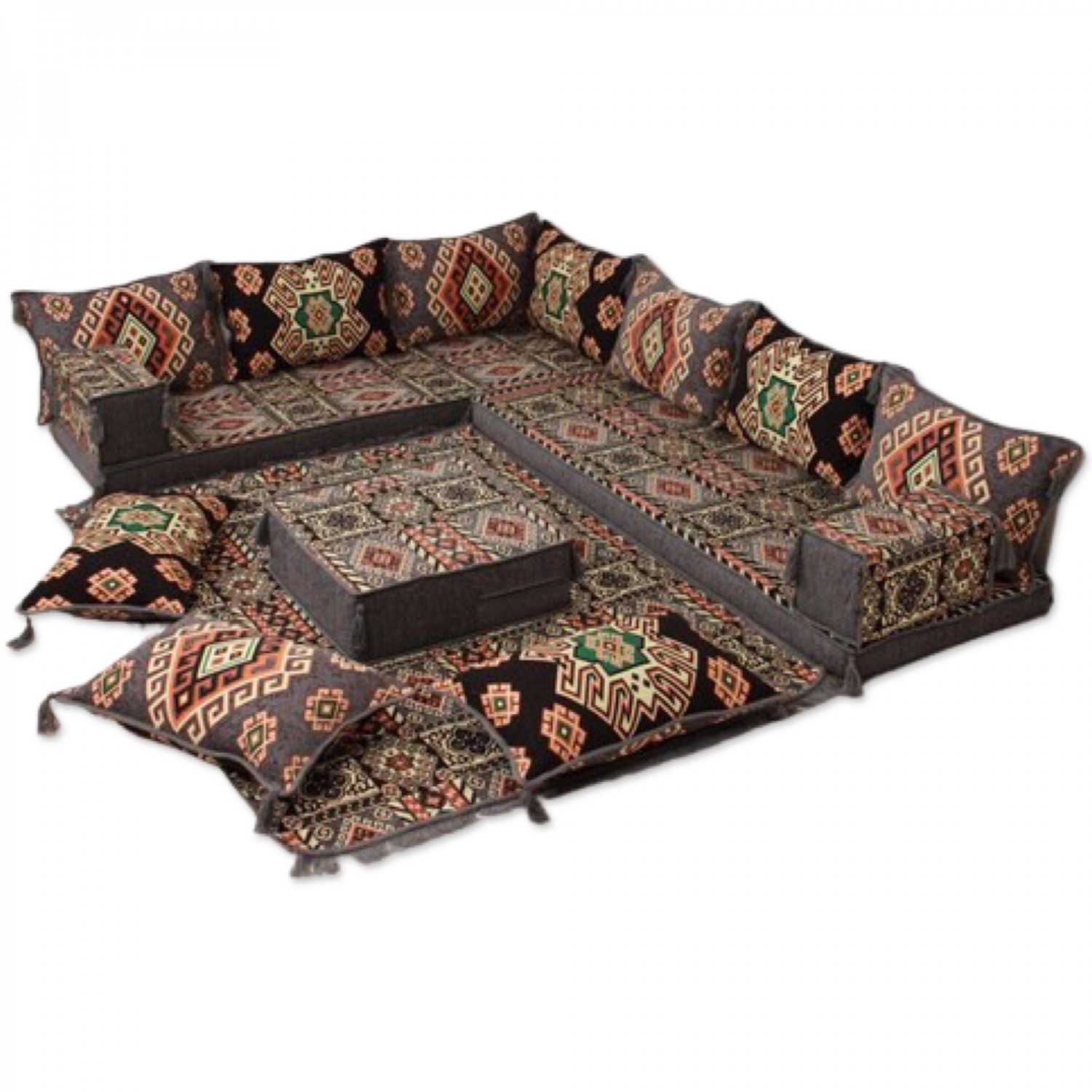 PERSIA Six Seater Corner Floor Sofa Set