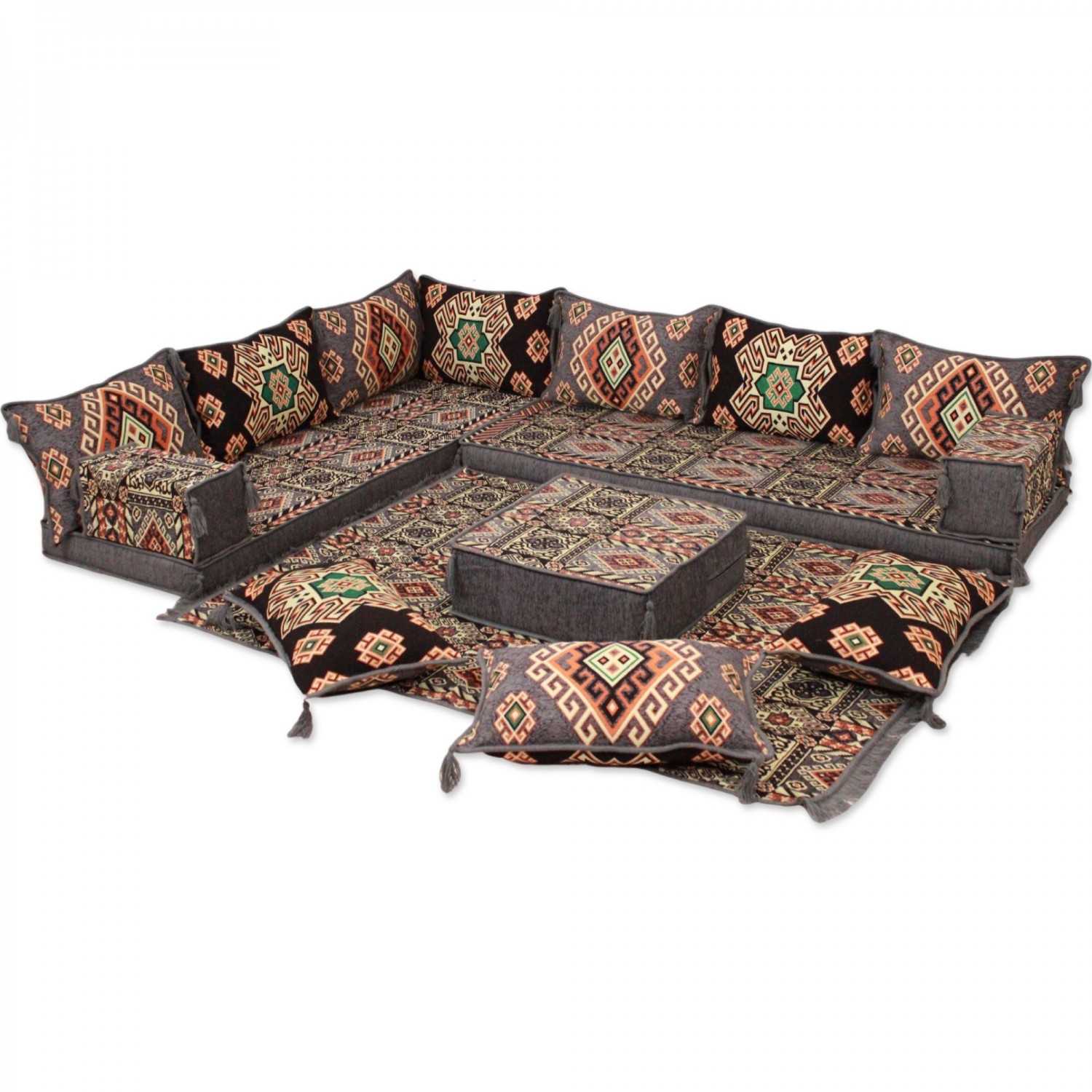 PERSIA Six Seater Corner Floor Sofa Set